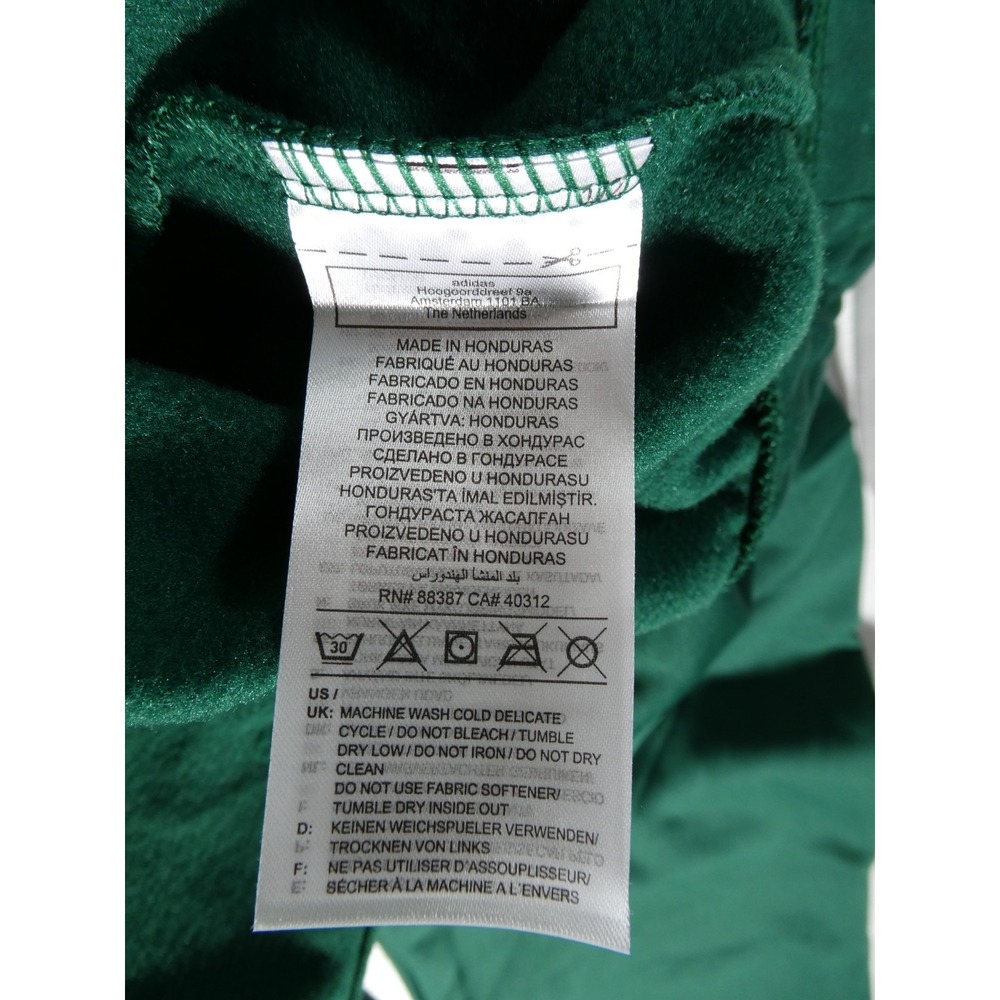 Adidas Team Full Zip Hoodie Dark Green H13083 Women's XLarge/Men's Large - Picture 10 of 11
